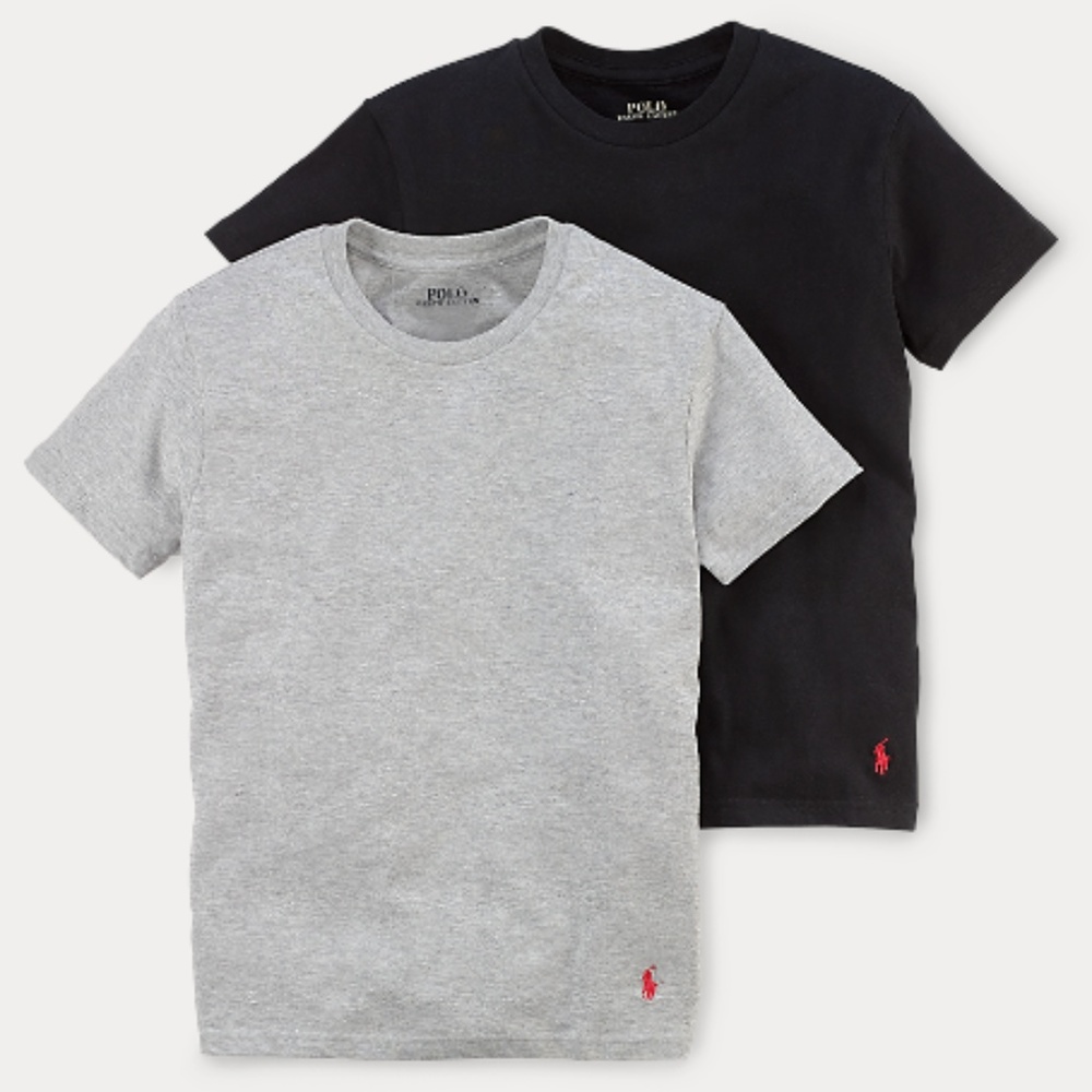 👀✔ Polo Solid Cotton Crewneck 2-Pack - Picture 1 of 1